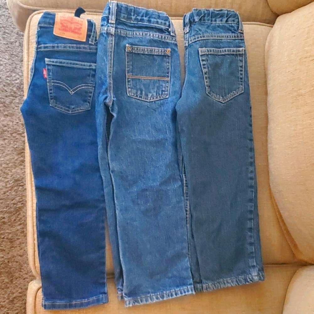 3 pair little boys jeans
